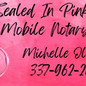 Bild von Sealed In Pink Mobile Notary
