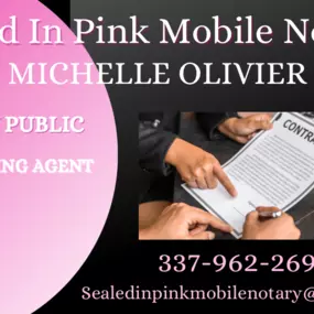Bild von Sealed In Pink Mobile Notary