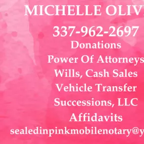 Bild von Sealed In Pink Mobile Notary