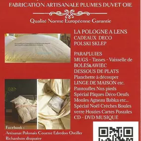 Bild von Artisanat polonais Couette Edredon Pierzyna Oreiller Richardson Disquaire