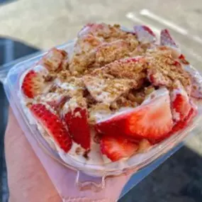 La Michoacana Ricas Nieves - Fresas con crema