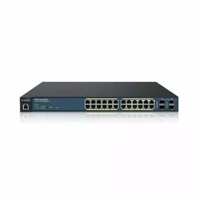 24-Port Managed Gigabit 410W POE + Switch (MAX 10 KA POE+ devices per switch)