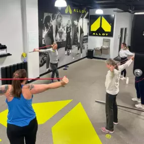 Experience the power of small group personal training at Alloy Personal Training South Naperville! 

Our unique workout programs combine the energy of group fitness classes near you with the personal attention of a certified coach. Each session is capped at just six people, so you’ll get a customized plan and the motivation of a supportive community.

Looking for workout classes near you that actually deliver results? 

Our strength-focused training helps you build lean muscle, improve mobility,