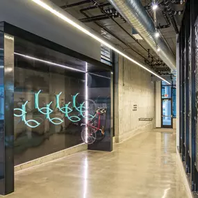 Premium Bike Storage - padded bike racks & storage lockers