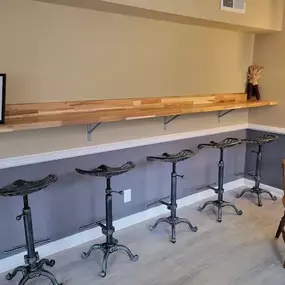 Lounge area 2 at Pathfinder Farm Distillery Cocktail Bar and Tasting Room in Boonsboro Maryland.
