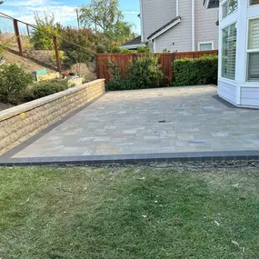 Walkway-BLUE PAVERS