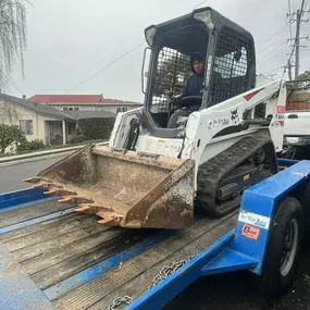 Demolition-BLUE PAVERS