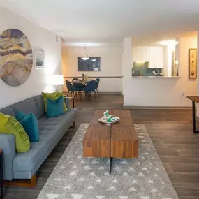 Living Room With Kitchen