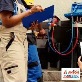 Diagnostic tests underway—ensuring your A/C runs efficiently all summer long.