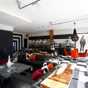 Lounge with Couches and Tables at Dylan at RiNo, Denver, 80216