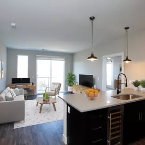 Kitchen and Living Room at Dylan at RiNo, Colorado