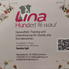 Bild von Lina, Hundert Prozent wau, Gesundheit, Training und Unterstützung für Hunde und ihre Menschen, Sandra Egli
