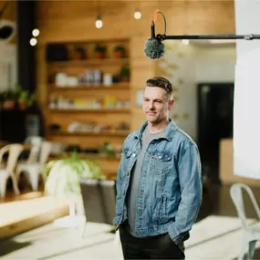 A still frame of how we make you look amazing on your shoot.