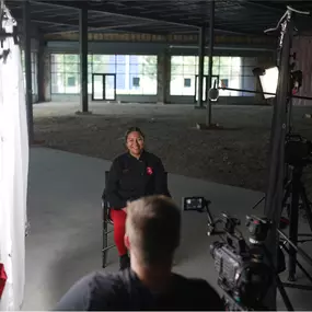 Big smiles on video shoots are key. Happy customers.