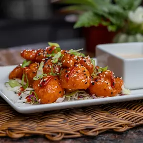 Bang Bang Cauliflower | firecracker batter, crispy fried, sriracha, chipotle ranch