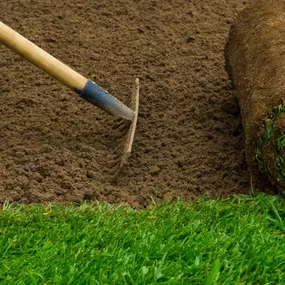 Get a beautiful lawn instantly with sod installation.