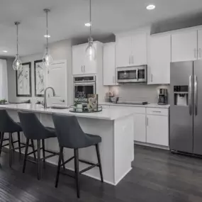 Kitchen at Essence at Elms Glen Townhomes
