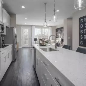 Kitchen at Essence at Elms Glen Townhomes