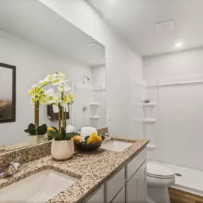 Bathroom at Essence at Elms Glen Townhomes