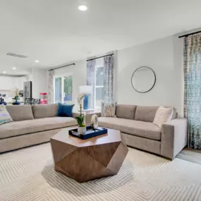 Living room at Essence at Elms Glen Single-Family Home