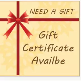 Get a gift certificate today!