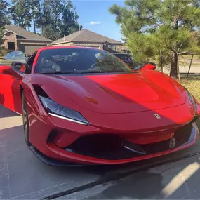 This Ferrari F8 Tributo was treated to our signature paint correction and ceramic coating service, bringing out an intense, mirror-like gloss in its iconic red finish. Detailed in the heart of Conroe, TX—this showcase proves Jay’s Advanced Detailing is trusted by luxury car owners who demand nothing less than perfection.