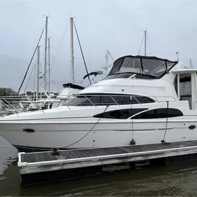 This luxury yacht received a full marine detail from top to hull, restoring its brilliant white finish and reflective gloss. Jay’s Advanced Detailing specializes in high-end marine detailing across Texas—delivering protection, polish, and prestige for vessels docked or on the move.