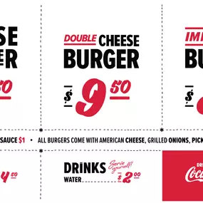 7th Street Burger Menu