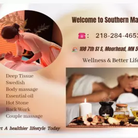 A traditional Swedish massage utilizing a system of techniques specially created to relax muscles by
applying strokes and pressure to increase oxygen flow through the body and release harmful toxins.
