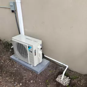 Mini split installation in Boerne, Texas.