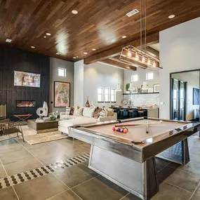 Clubhouse room with pool table