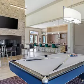 Clubhouse with pool table