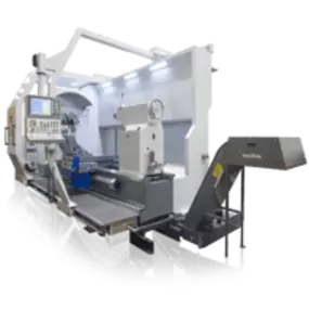 This advanced cycle-controlled lathe offers intuitive CNC operation for large-diameter, high-precision turning with semi-automated control and manual override. The WEILER E-175 and all E-Series Weiler machines are masters of efficiency.