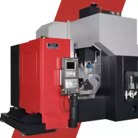The OKK VC-X500L is a compact, high-accessibility 5-axis machining center designed for reduced setups and large part machining with integrated automation support.