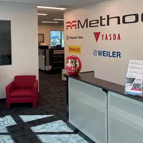 Interior Customer Consultation office of Methods Machine Tools in Corona, CA.