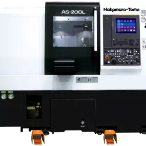 Discover the Nakamura-Tome AS-200L Turning Center – a high-rigidity CNC lathe built for precision, multi-tasking, and superior spindle performance.