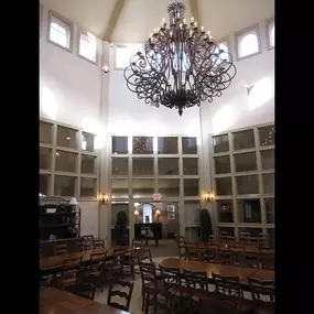 Chandelier in gathering area at Flanner Buchanan - Memorial Park Funeral and Cremation
9350 E. Washington Street, Indianapolis, IN 46229