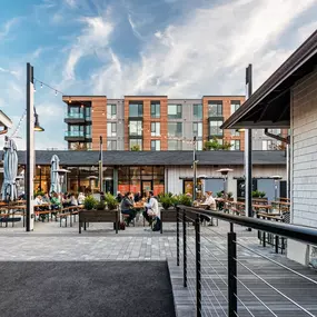 Outdoor Patio at Charles River Speedway