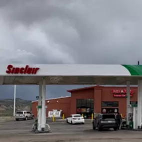 Sinclair fueling island.
