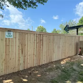 Cap and Trim Cedar Fence
