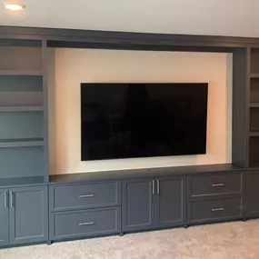 Built-In-Cabinets-Navy-Blue-Shaker-Doors-1