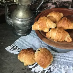 Hand Rolled Traditional Vegan Butter Croissants