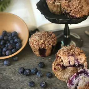 Vegan Blueberry Muffins