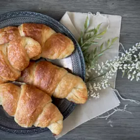 Small batch traditional French-style vegan croissants