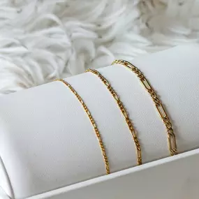 gold figaro bracelet chain