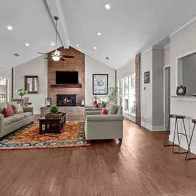 Clubhouse With Fireplace at Preston Bend, Dallas, 75252