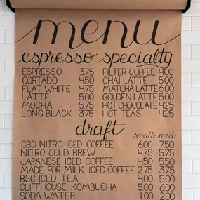 Blake street menu