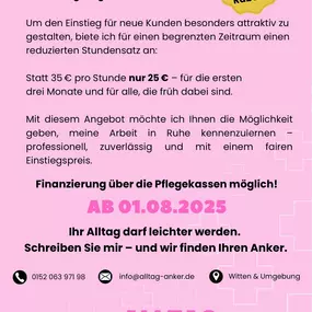 Bild von Alltag und Anker Seniorenbetreuung und Alltagsbegleitung
