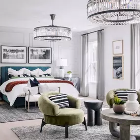 Spacious primary bedroom suites