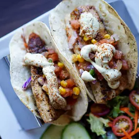 Ahi Tuna Tacos from Water Street Grille in Yorktown — a fresh, flavor-packed favorite served with sweet heat and a coastal twist.
